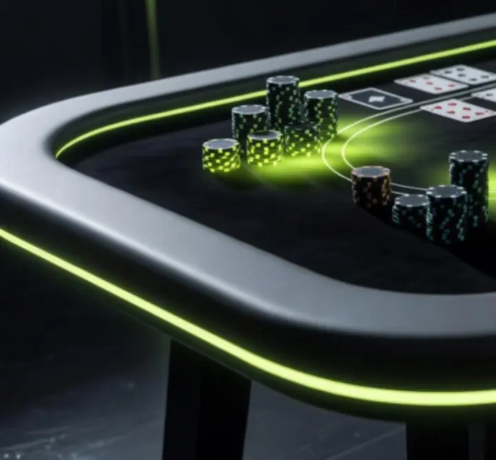 Profesjonalna aranżacja stołu casino-style na wydarzeniu NANNA SCHACK MUNCH